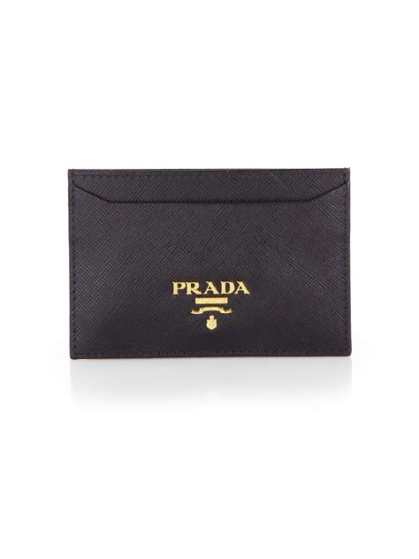 prada document holder wallet price|Prada wristlet credit card holder.